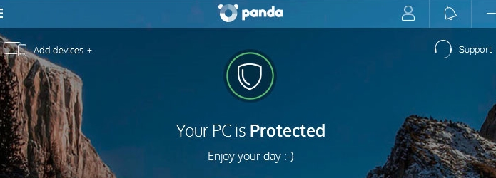panda antivirus interface